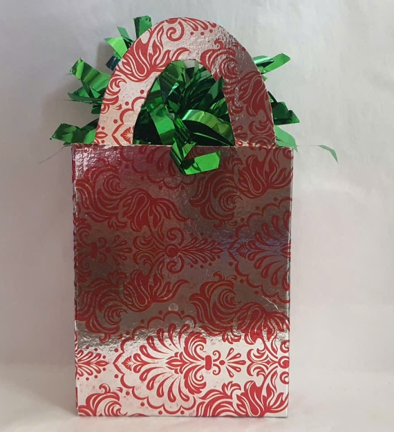 Foil and Paper Mini Tote Balloon Weight 6