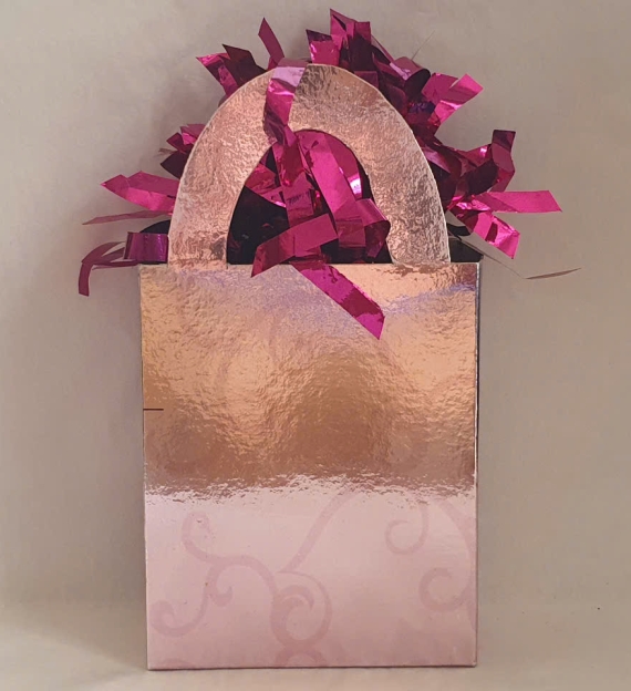 Foil and Paper Mini Tote Balloon Weight 3